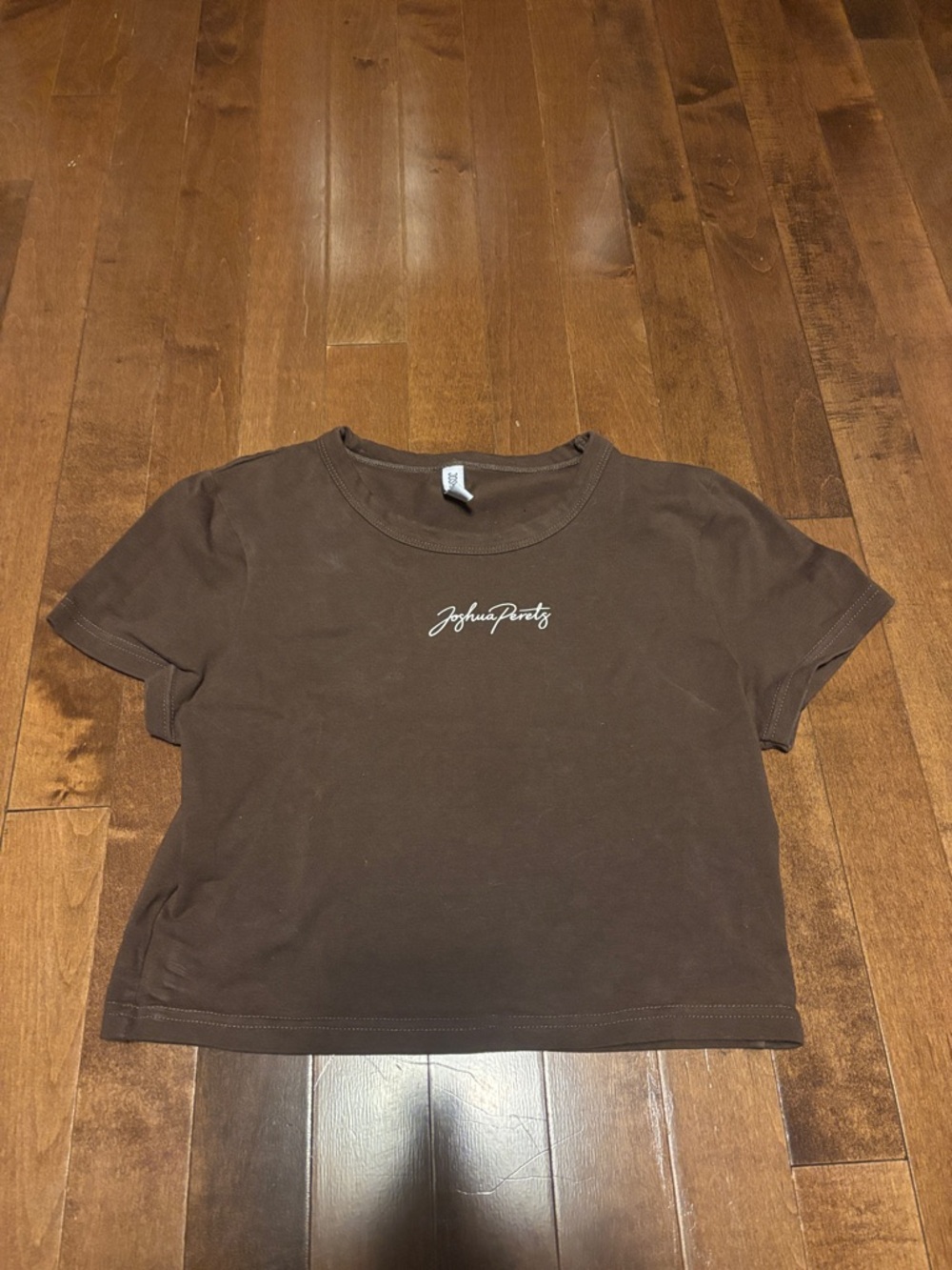 Chocolate Brown Cropped Tee